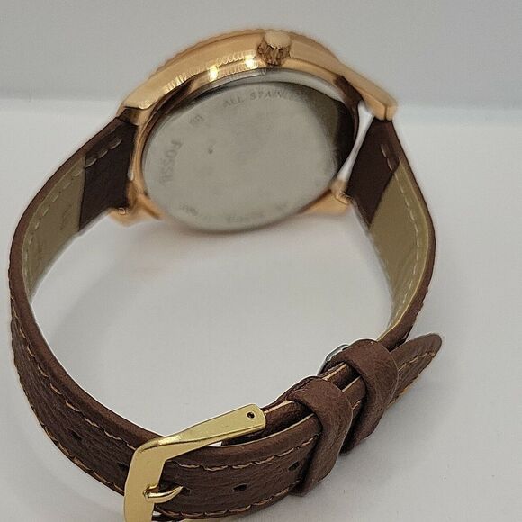 Fossil Stella ES3815 Women's Brown Leather Analog Dial Quartz Wrist Watch BC997 - Picture 10 of 10